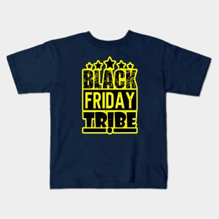 black friday, yellow and black friday Kids T-Shirt